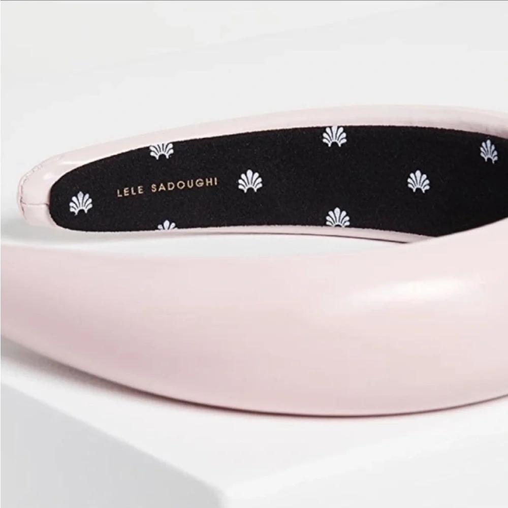 Lele Sadoughi Alice Padded Headband Light Pink Gloss